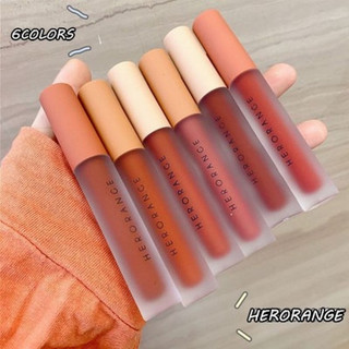 Son Kem Lì Hero Orange Thiết Kế Vỏ Trong Suốt SHEMIN