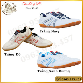 Giày cầu lông thương hiệu Chí Phèo mã 045 đế khâu bền chắc chắn, êm chân