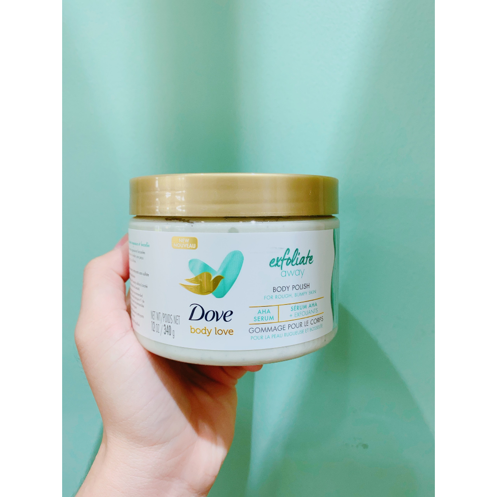 Tẩy Tế Bào Chết Dove Body Love Tích Hợp Serum AHA và Retinol Cho Da Sần Sùi 340g - Hàng Mỹ Chính Hãng