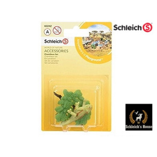 Mô hình động vật , đồ chơi con vật Schleich chính hãng Set tắc kè hoa và cành cây 42242 - Schleich House