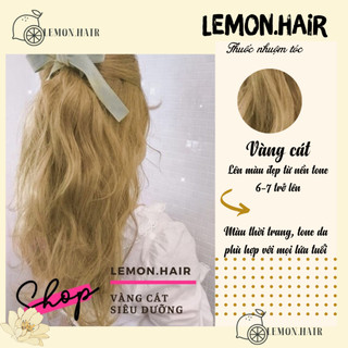Thuốc nhuộm tóc vàng cát + tặng kèm trợ dưỡng(hàng mới) - lemon.hair