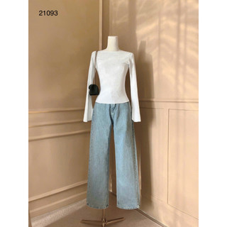 Áo thun gân tay dài xoè basic 21093
