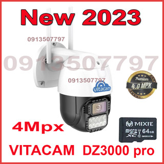 camera ngoài trời vitacam  DZ3000 ,  VB1095 3Mpx tặng thẻ  mới nhất 2023 chuẩn nén h265