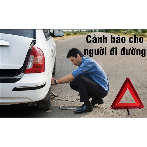 Biển cảnh báo nguy hiểm tam giác phản quang cho oto