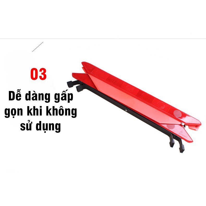 Biển cảnh báo nguy hiểm tam giác phản quang cho oto