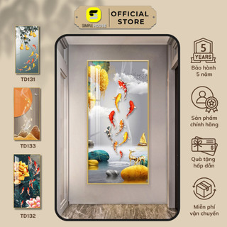 Tranh Đứng Tráng Gương Cá Chép Phong Thủy Treo Tường Dùng Trang Tráng Nhà Cửa - SimpleHouse