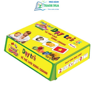 Thẻ Học Thông Minh Flashcard song ngữ Việt-Anh 19 Chủ Đề - Dạy trẻ về thế giới xung quanh