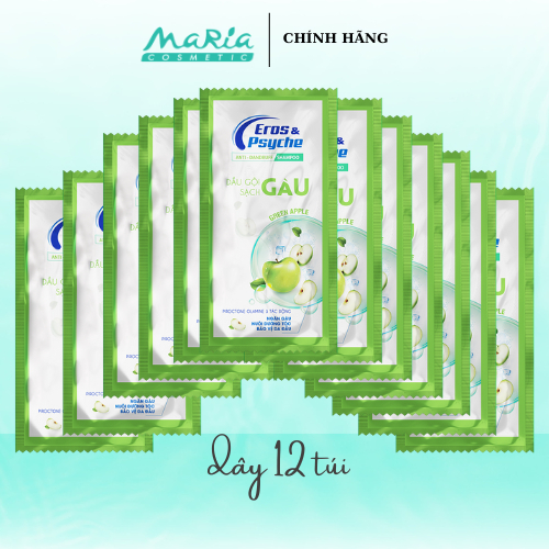 Gội Eros & Psyche sạch gàu hương táo xanh cá tính - 12 Túi