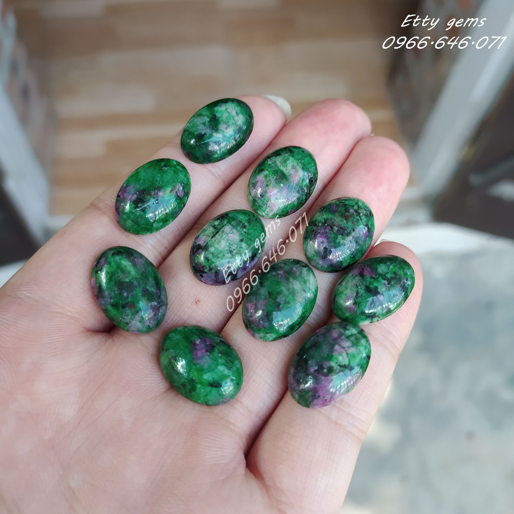 Bi găm mai rùa ruby xanh tự nhiên cho nam