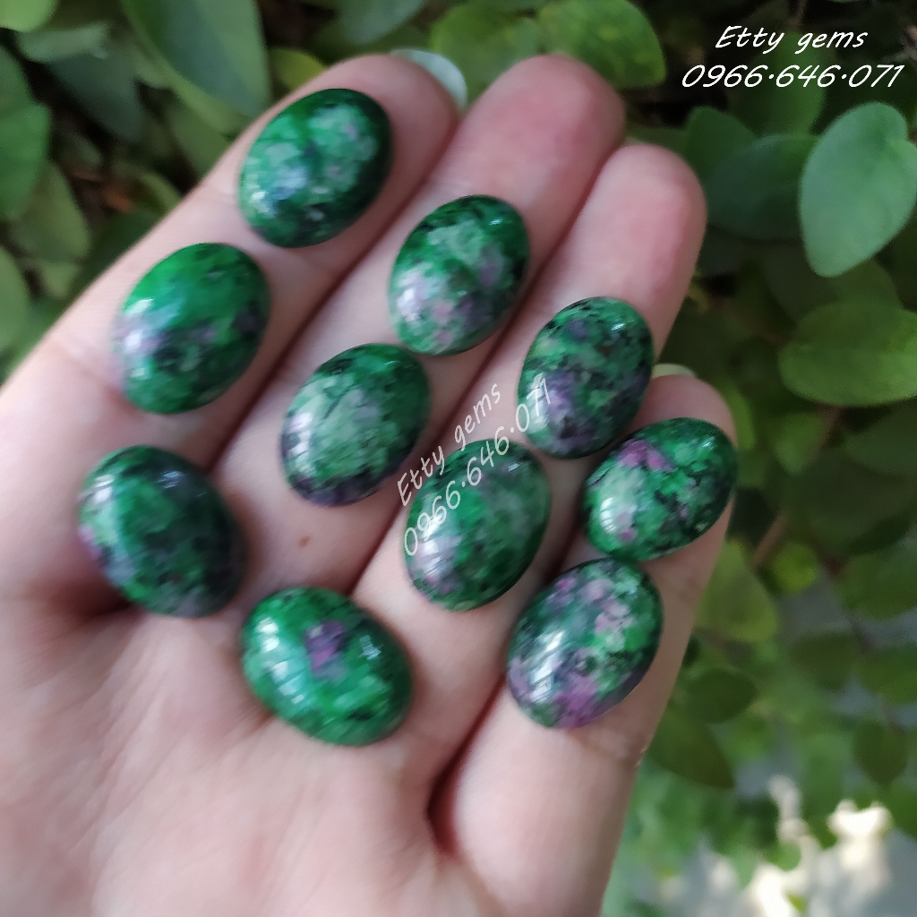 Bi găm mai rùa ruby xanh tự nhiên cho nam