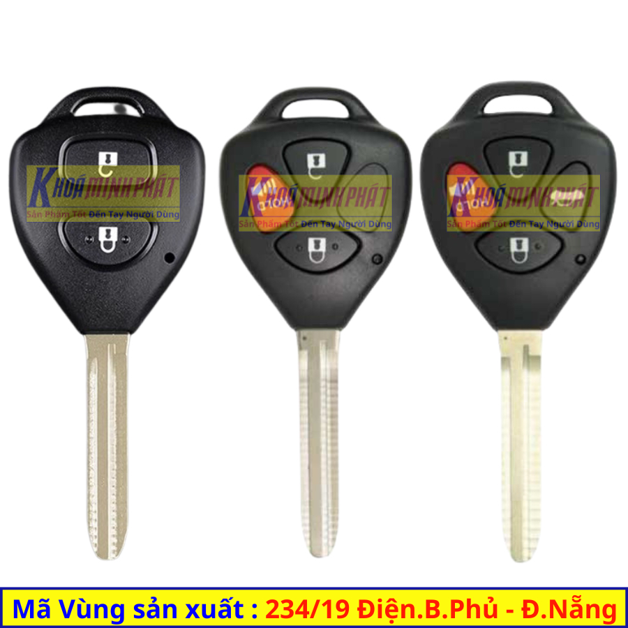 Vỏ chìa khoá xe Toyota Innova, Fortuner, Hilux, Vios, Camry, Corolla Altis, Yaris V74