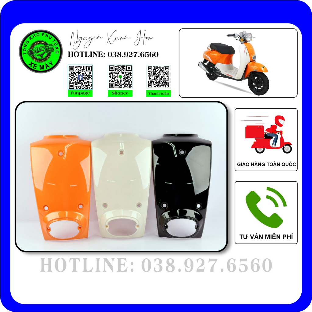 Mặt nạ Crea 50cc/ Crea Nhật/ Crea nhập khẩu (nhựa ABS hàng nhập khẩu, chất lượng sơn cao cấp)