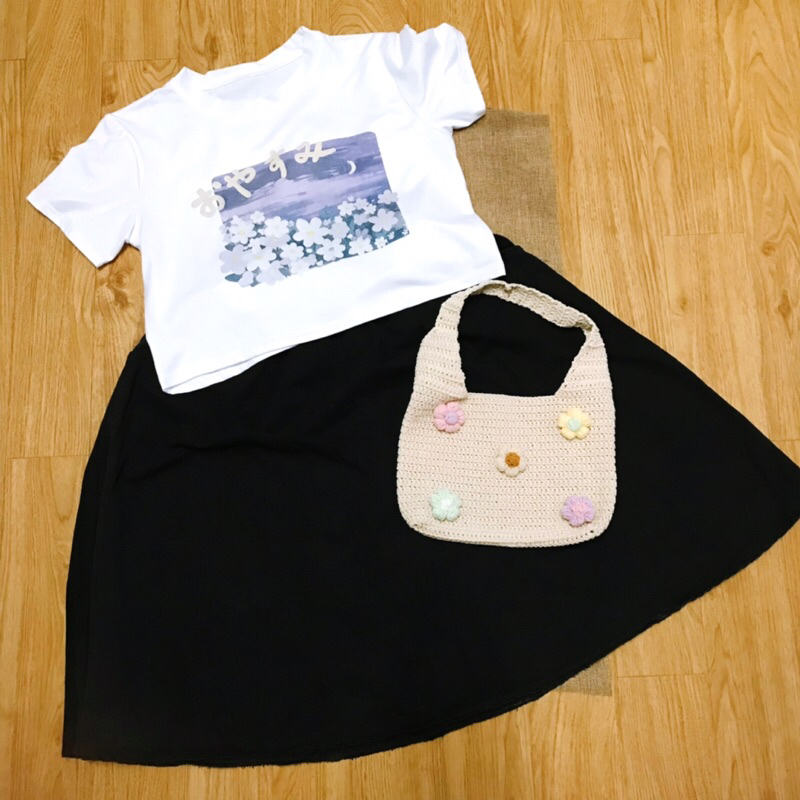 Pass Áo thun tay ngắn in hoạ tiết tranh sơn dầu