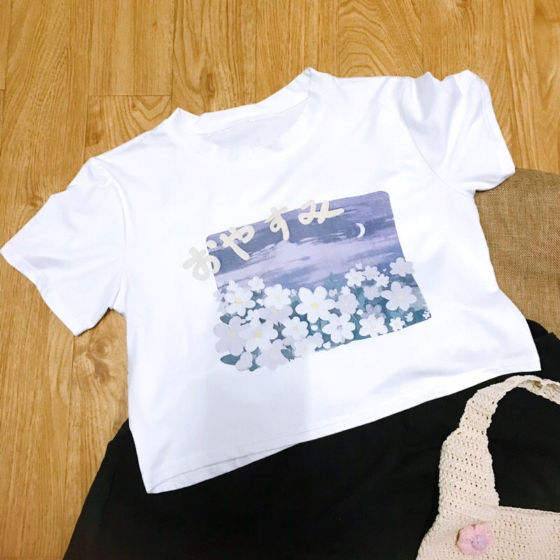 Pass Áo thun tay ngắn in hoạ tiết tranh sơn dầu