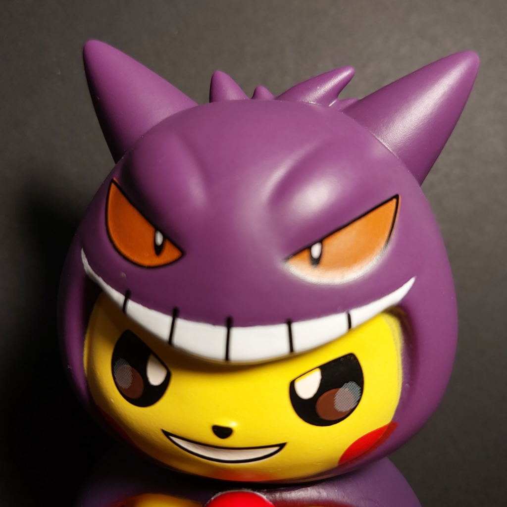 Mô hình Pokemon gapcha Pikachu khoát áo Gengar siêu bóng ma 2059 8-1