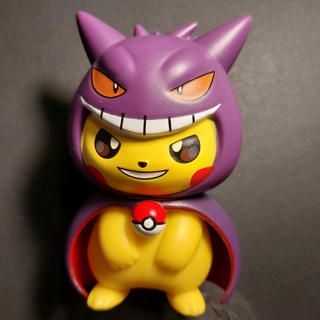 Mô hình Pokemon gapcha Pikachu khoát áo Gengar siêu bóng ma 2059 8-1