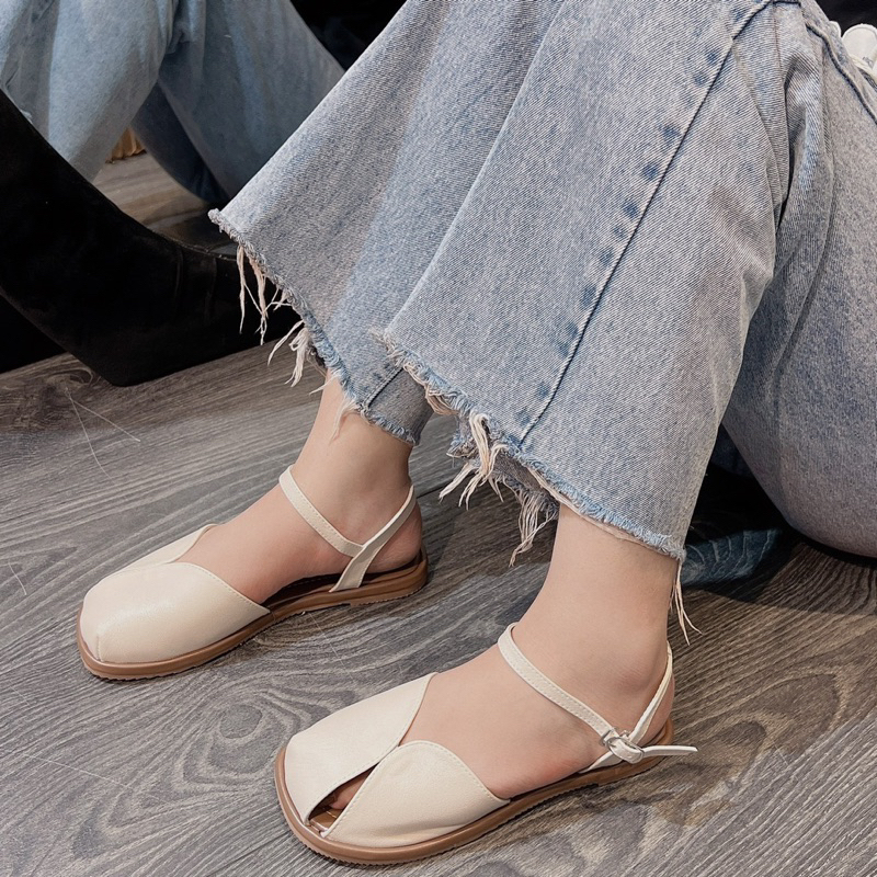 Giày bal da qc có hậu siêu xinh