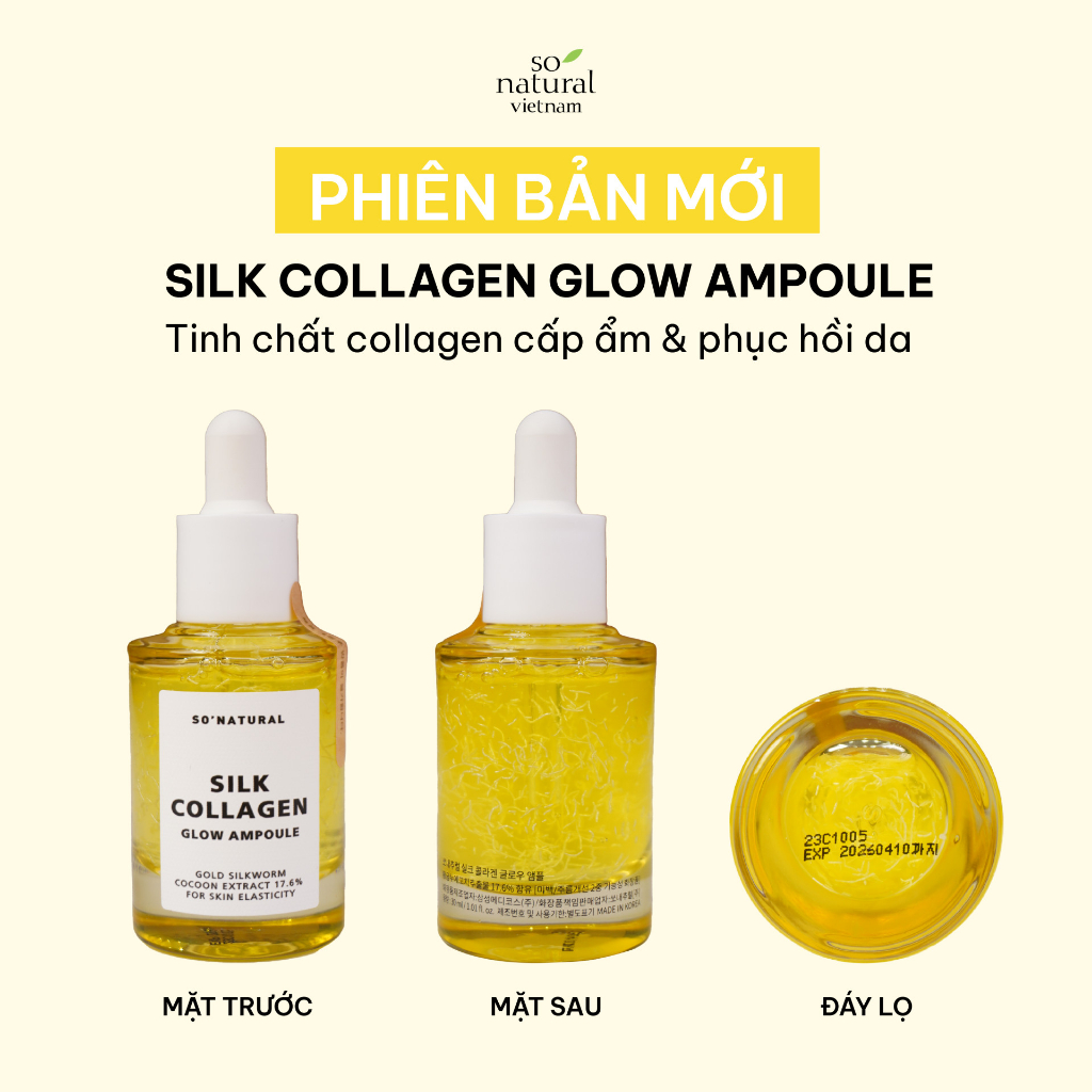 Combo Dưỡng Da Clear Stick Và Silk Collagen Ampoule Chính Hãng So Natural