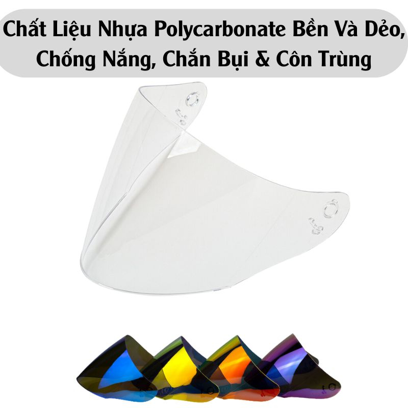 Kính KLT , Kính Thay Thế Nón Bảo Hiểm 3/4 KYT , KLT