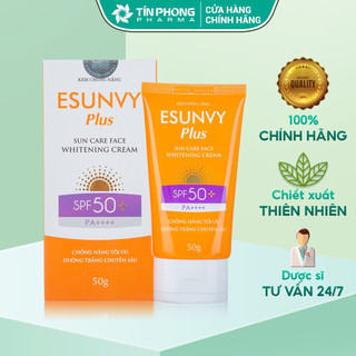 Kem chống nắng chuyên sâu dùng cho Da Mặt Esunvy Plus Sun Care Face Whitening Cream tuýp 50gr