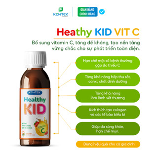 Healthy Kid Vit C thực phẩm bảo vệ sức khỏe bổ sung vitamin C dành cho trẻ em (Chai 100ml)