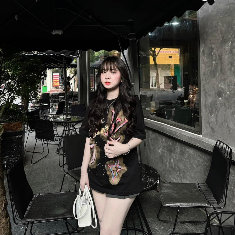 Áo Thun Nam Nữ LV In Hoạ Tiết 3D Chất Liệu Cotton Co Dãn Hai Chiều, Thời Trang Nan Siêu Cấp