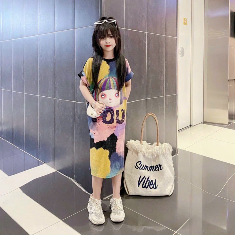 10-30kg bán sỉ set váy suông cotton loang cực hót