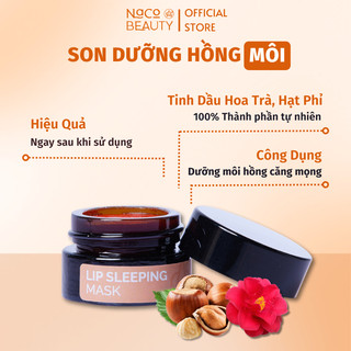 Son Dưỡng Hồng Môi  NACOBEAUTY Lip Sleeping Mask - 5g Mặt Nạ Ngủ Ủ Môi Dưỡng Hồng, Giảm Thâm Môi