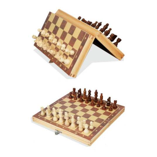 Cờ vua nam châm gỗ sồi siêu bền đẹp size 29cm x 29cm