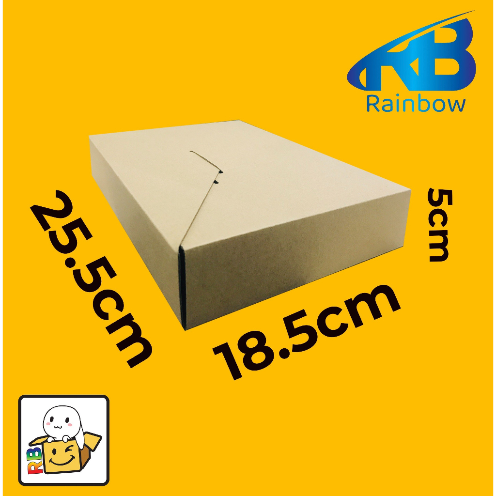 Hộp carton đựng quần áo size 25.5x18.5x5cm.