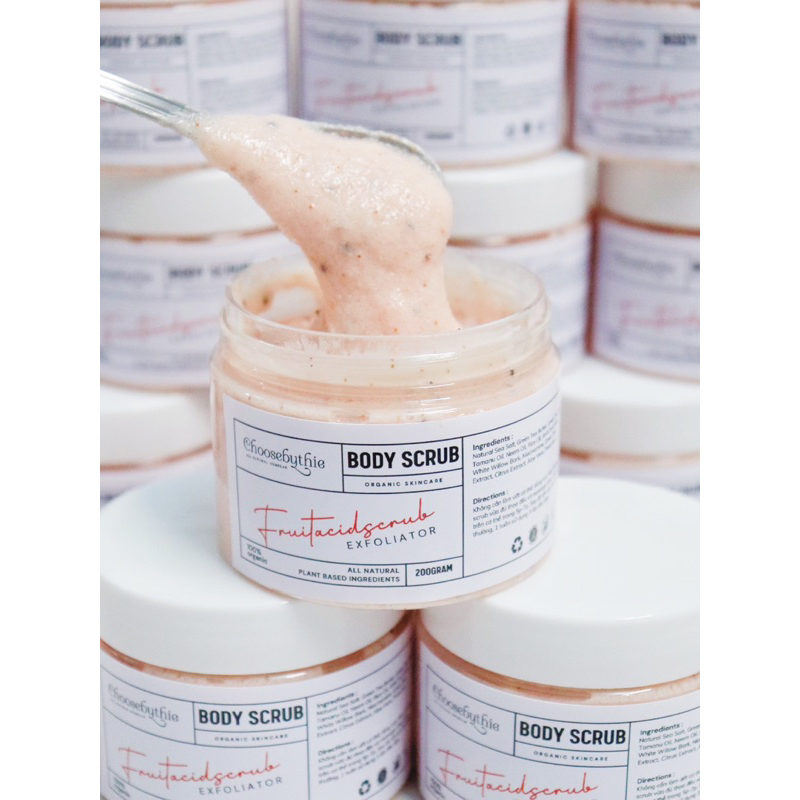 Tẩy tế bào chết Scrub Fruit chứa AHA và BHA thiên nhiên - Choosebythie