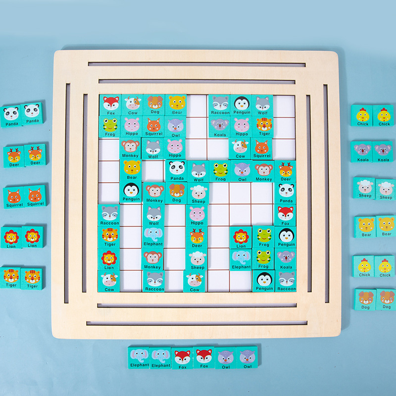 Đồ chơi Ghép hình nhiều mảnh bằng gỗ lớn kèm Bảng vẽ xóa phát triển tư duy thông minh cho bé