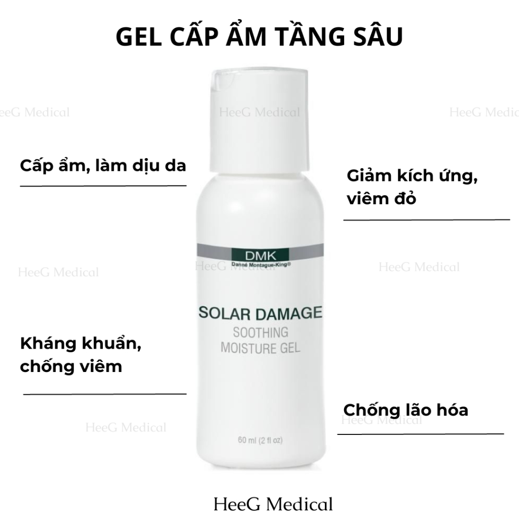 Gel cấp ẩm, trẻ hóa, căng bóng da Solar Damage DMK 60ml
