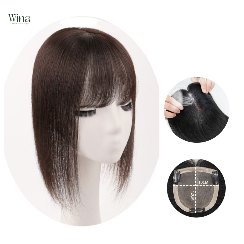 Mái Hói Phủ Đỉnh Mái Thưa Siêu Da 3D 10x12 Bằng Tóc Thật MH-919 | WinaWigs