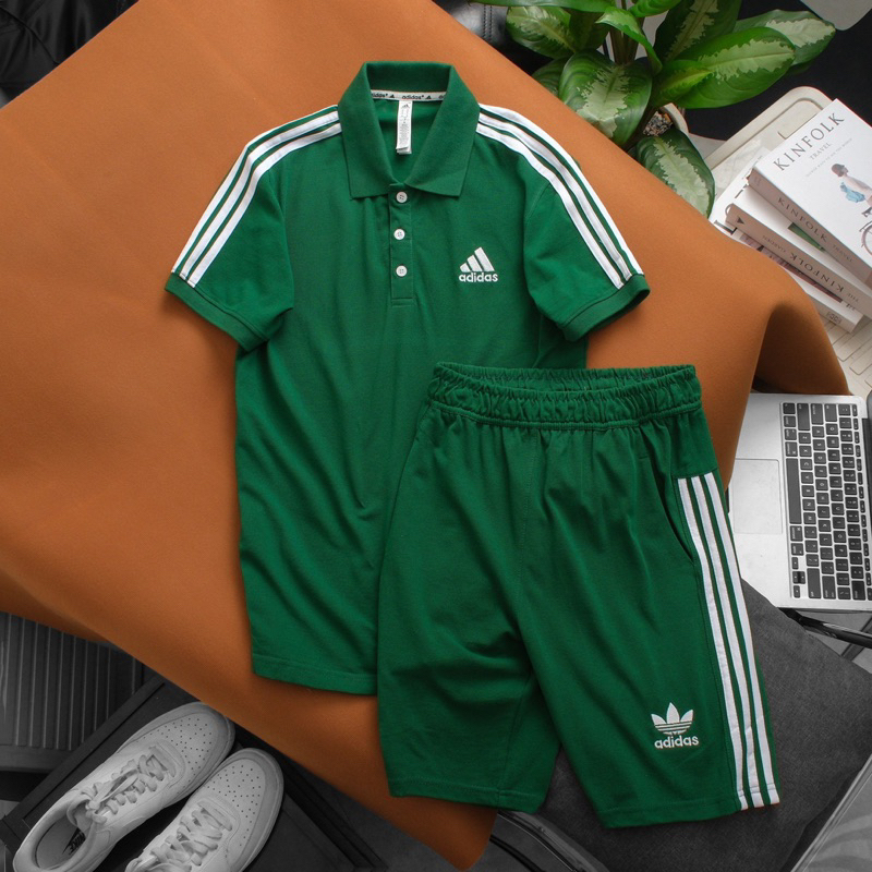 Bộ Quần Áo Polo Thể Thao Nam Nữ Cotton Co Giãn , Siêu Thấm Hút , Nhiều Màu Sắc