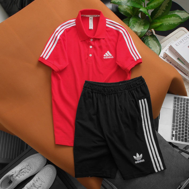 Bộ Quần Áo Polo Thể Thao Nam Nữ Cotton Co Giãn , Siêu Thấm Hút , Nhiều Màu Sắc