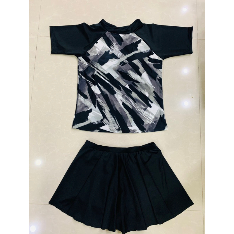 Bộ áo tắm size xxl phom suông giấu bụng 75-85 kg