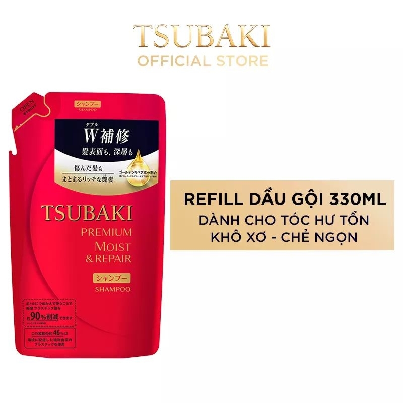Dầu gội/xả tóc Tsubaki 490ml/chai
