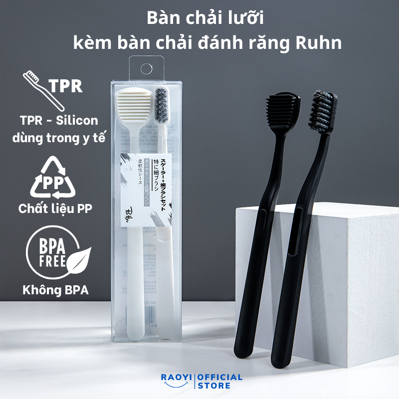 Bàn chải vệ sinh lưỡi Raoyi Nhật Bản chính hãng
