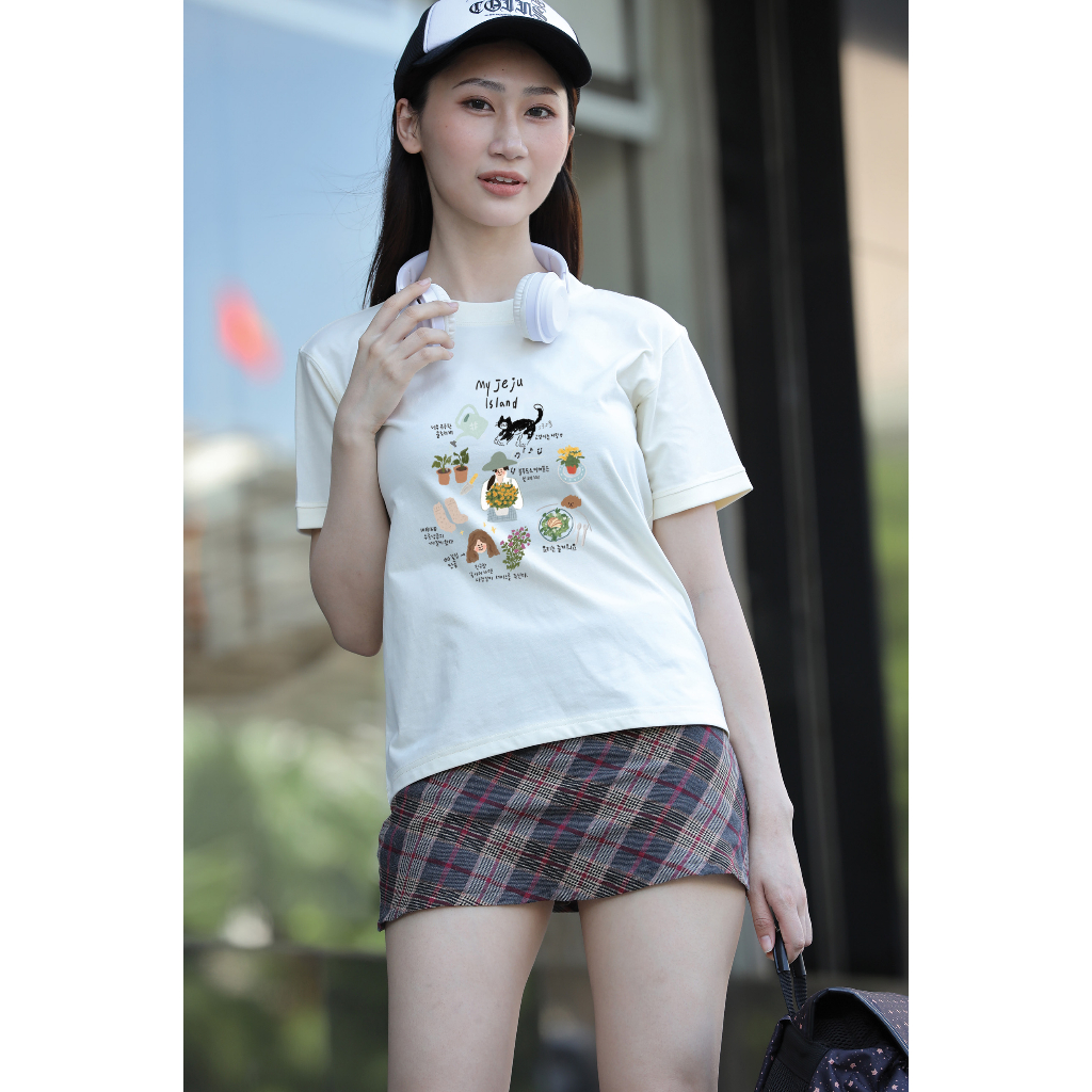 Áo thun Baby Tee JEJU ISLAND unisex phông Nam Nữ Local Brand Chính Hãng Midori M Studio