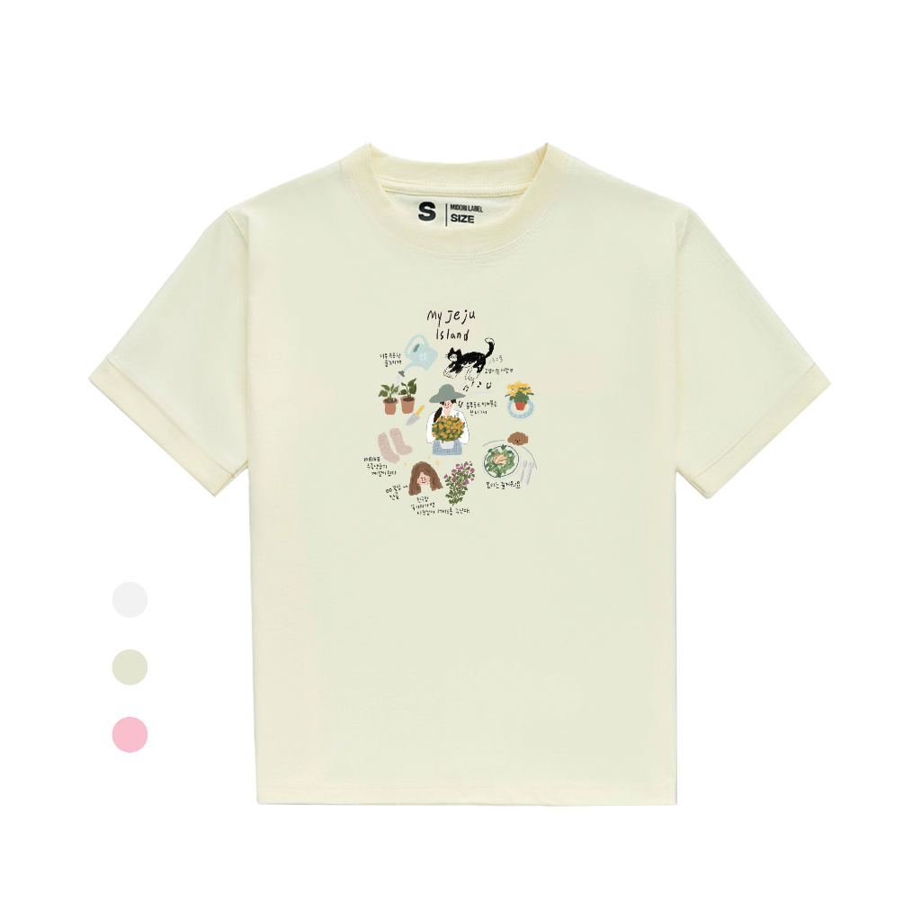 Áo thun Baby Tee JEJU ISLAND unisex phông Nam Nữ | Local Brand Chính Hãng Midori M Studio