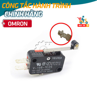 Công tắc hành trình OMRON chính hãng 152-156-1C25 tay dài có bánh xe