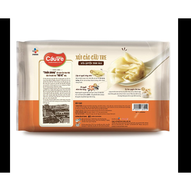 Sủi Cảo Cầu Tre Gói 200G  Thơm Ngon