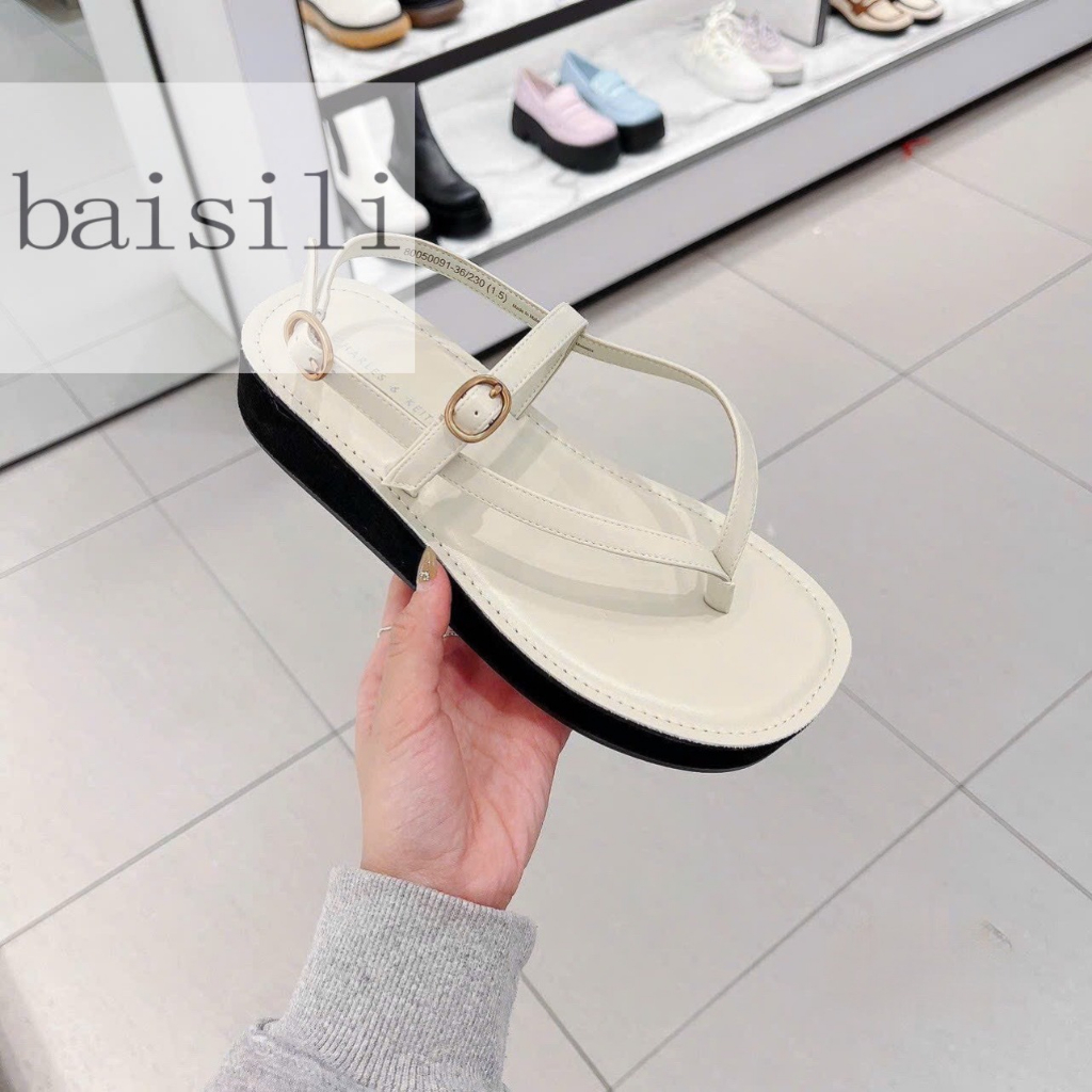 SANDAL XUỒNG NỮ BAISILI - GIÀY THỜI TRANG QUAI KẸP PHONG CÁCH NỮ TÍNH ĐẾ BẰNG BS230417