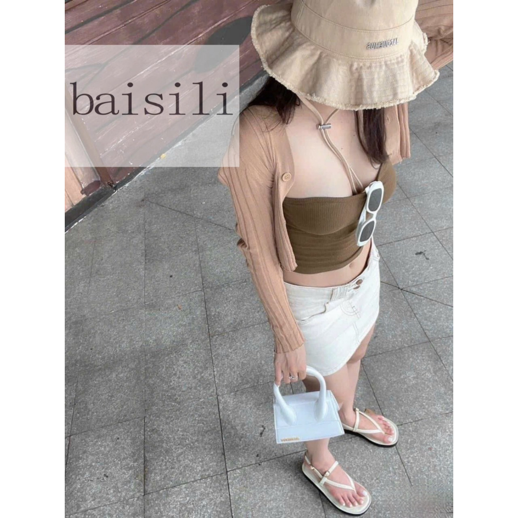 SANDAL XUỒNG NỮ BAISILI - GIÀY THỜI TRANG QUAI KẸP PHONG CÁCH NỮ TÍNH ĐẾ BẰNG BS230417