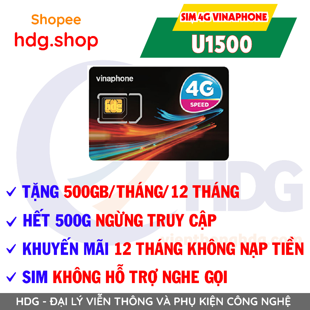 Sim 4g vinaphone tặng 2gb và 6gb/ngày vd89 12 tháng , vd149 12 tháng