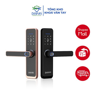 Khóa vân tay thông minh DAIYA SMART LOCK S5 dành cho hệ cửa chung cư, cửa thép vân gỗ, cửa đố rộng, cửa thông phòng
