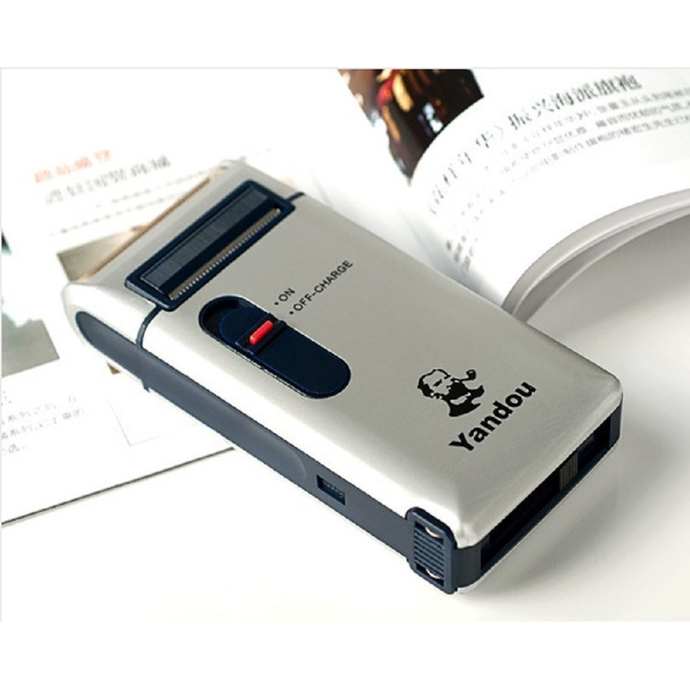 Máy cạo râu lưỡi ngang SC-W301U vỏ nhôm màu bạc