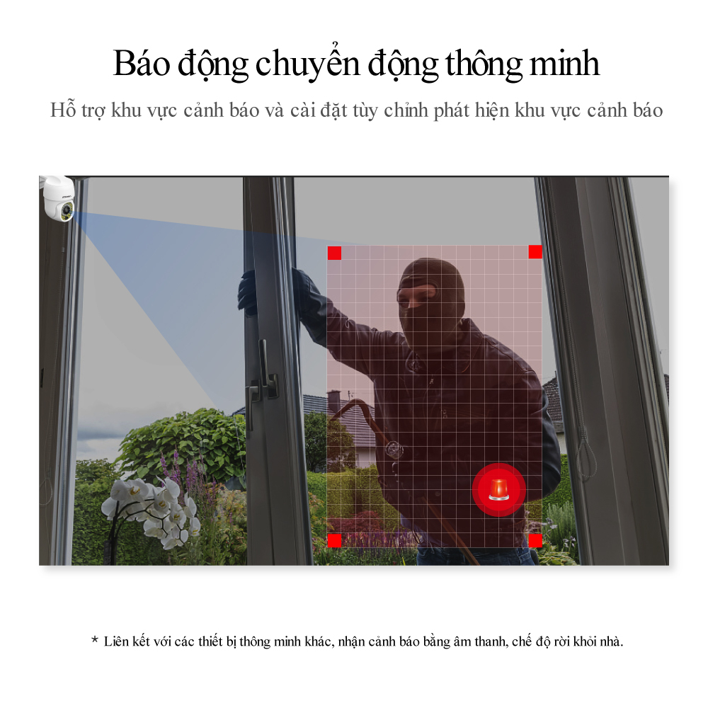 Camera WIFI Ngoài Trời Model D36 Xoay 360° Chống Nước Yoo See Full HD 5MP 36 Led Ban Đêm Trợ Sáng Đàm Thoại 2 Chiều