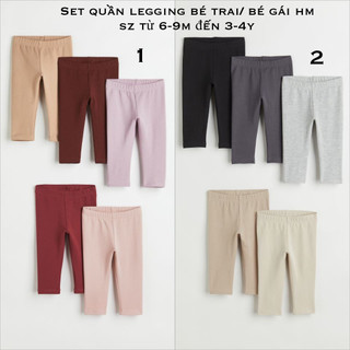 Set 5 quần legging bé trai, bé gái HM UK/CN sz từ 6-9m đến 3-4y (ĐỌC KỸ LƯU Ý Ạ)